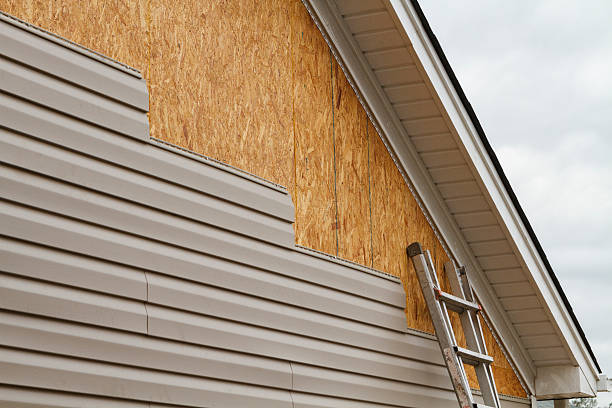 Professional Siding Repair technician working in Mead, WA